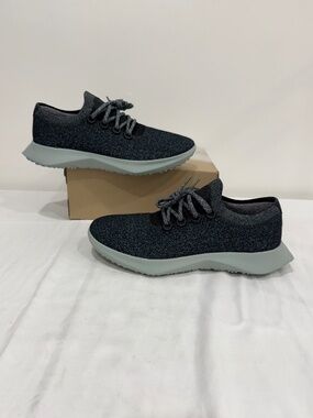 Used W/O Box! Men's Allbirds Tree Dasher 2 Teal Blue Athletic Sneakers Size 12.5